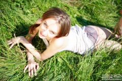 Teen Poses Outdoors - N