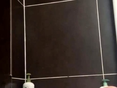 Relaxing in the bathroom after a hard day