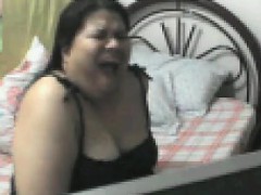 Big Filipina Masturbating On Her Bed