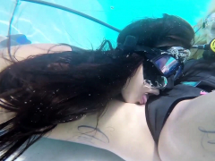 Hungarian lesbian babes underwater Vodichkina and Farkas