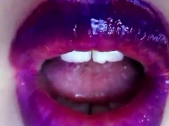 lipstick fetish - purple