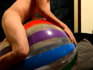 Big inflatable ball humping