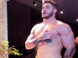 Jerking off gay amateur hunk