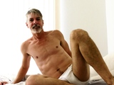 Gay DILF Richard farts in his tighty whities