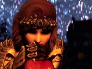 Wolf fucks this mighty Сurvy warrior by the fire