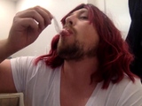 Steven Reichenberg Swallow Cum from Used Condom