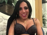 Sexy Shemale With Big Tits Jerking Her Huge Cock Off