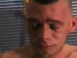 Masked German gay fucked in 4some