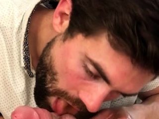 Pleasurable blowjob with sexy gay couple