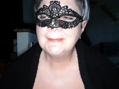 Mature BBW solo posing on webcam