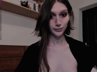 Small titted brunette amateur anal nailed at home