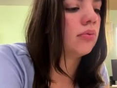 Hot brunette from squirt masturbating on webcam