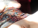Violet lovely amateur redhead woman toying