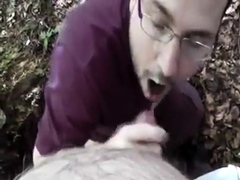 Bear Cub Blows A Load In His Mouth And Swallows