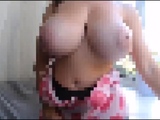 Big boob brunette masturbates on webcam