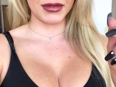 Amateur blond girl with big boobs getting fucked