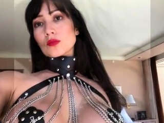 Big boobs milf masturbates with her dildo