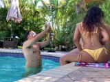 Homemade amateur teen threesome blowjob