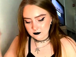 Amateur striptease and Solo masturbation