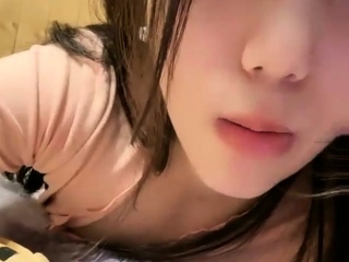 Amateur asian teen licks ass and sucks cock