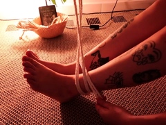 Amateur fetish BDSM action with redhead