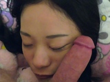 Sexy asian blowjob backside handjob and cock milking