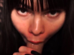 The teacher recorded a tutorial on blowjobs with my sausage