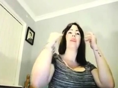 Big-Titted Webcam Dildo Show