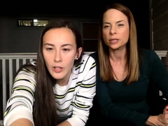 Impressive brunette lesbians going hard at it