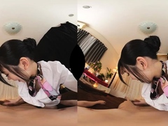 Amateur Asian College Teen Gives Blowjob